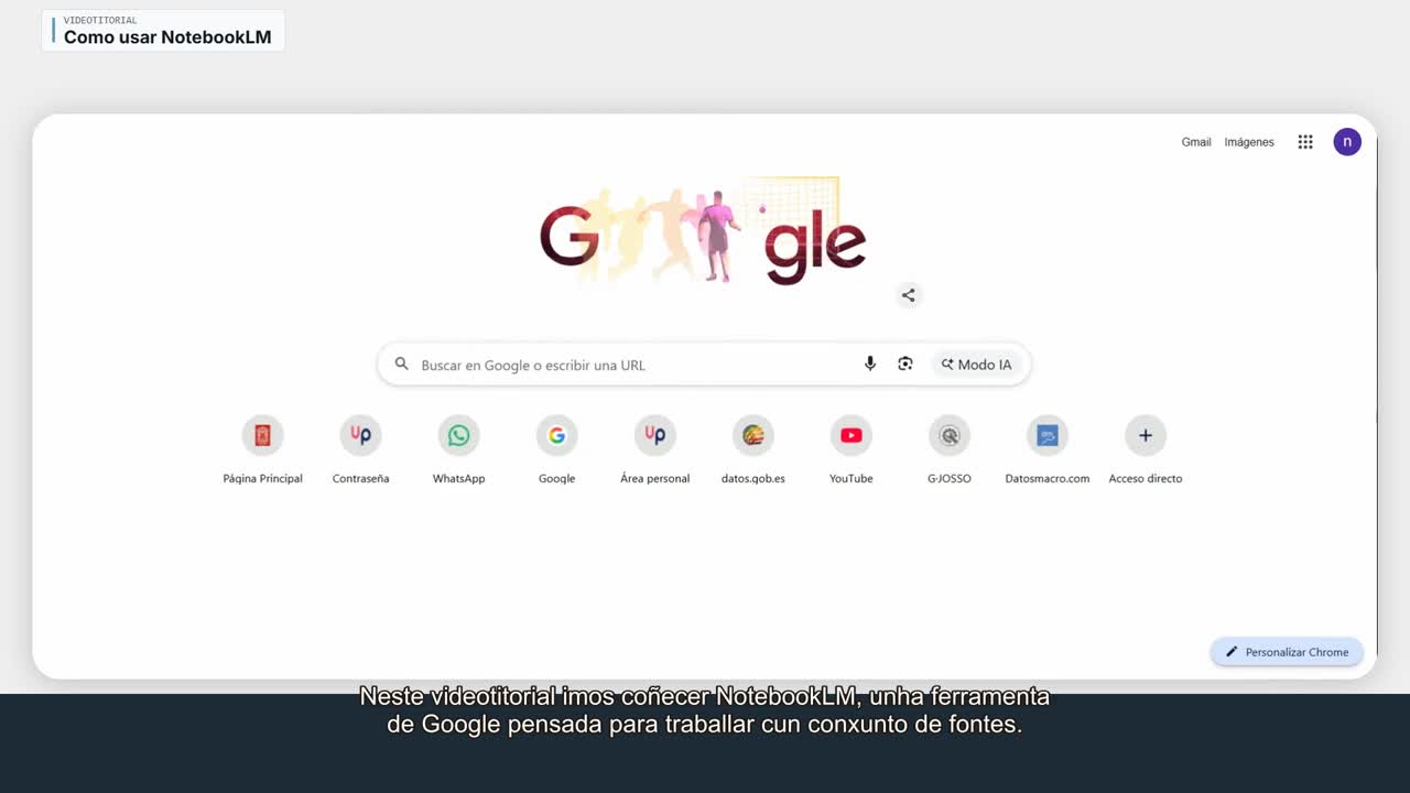 Videotutorial de NotebookLM